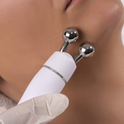A woman having an Aqua Glow treatment.