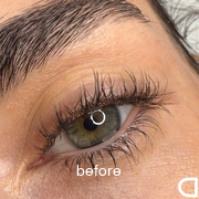 Korean Lash Lift - Before treatment